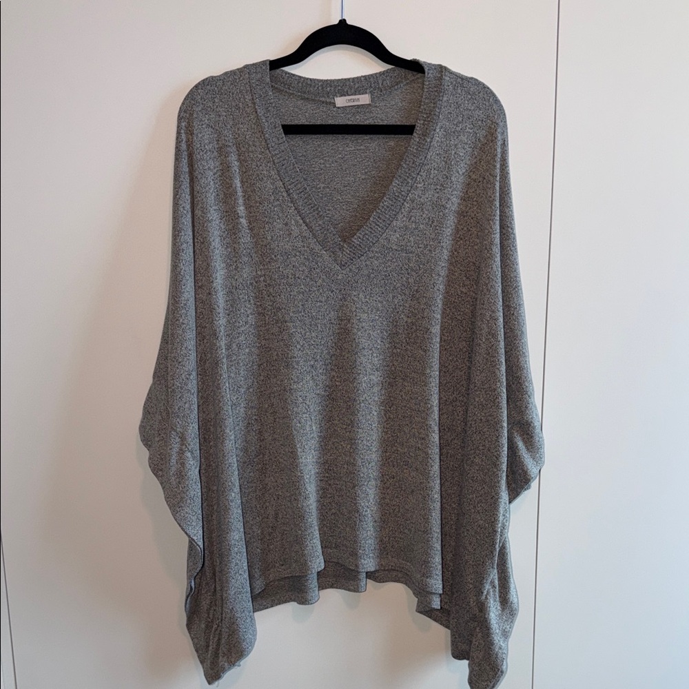 Cherish Charcoal V-Neck Women's Sweater